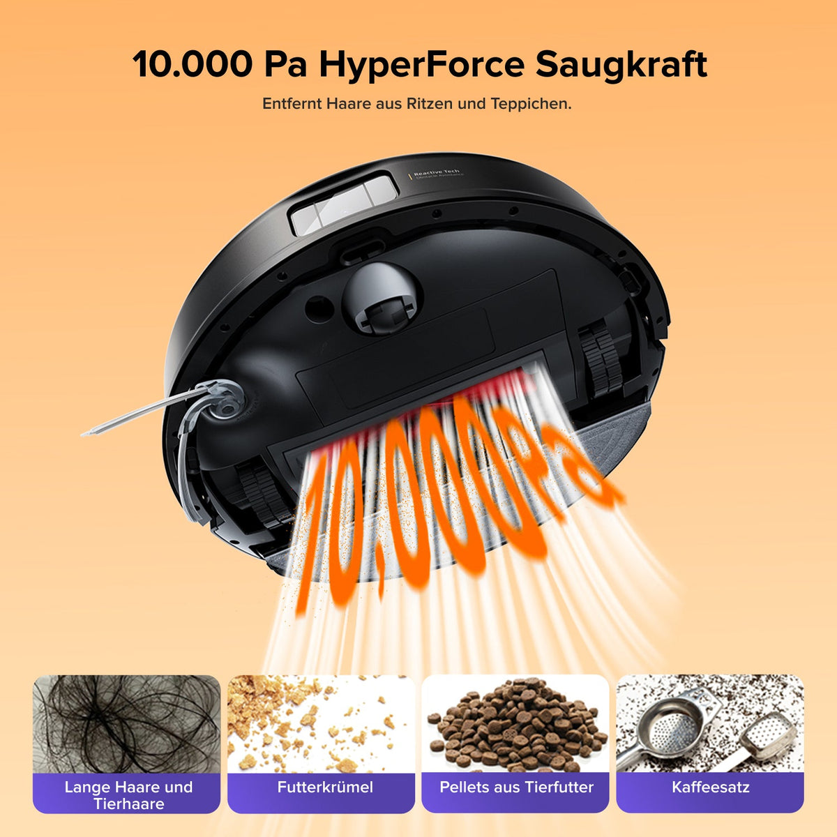 Roborock Q10 S5+ Set Saug- & Wischroboter | 10.000 Pa, Absaugstation