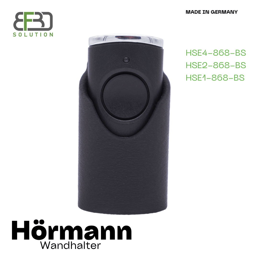 Wandhalterung für Hörmann ® Handsender HSE4/ HSE2 / HSE1-868-BS Fernbedienung - Halterung -Zubehör - BF3D Solution