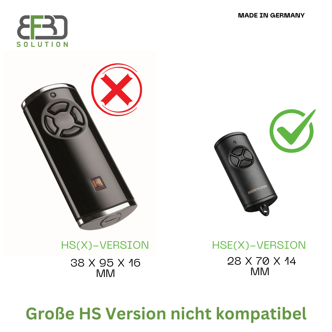 Wandhalterung für Hörmann ® Handsender HSE4/ HSE2 / HSE1-868-BS Fernbedienung - Halterung -Zubehör - BF3D Solution