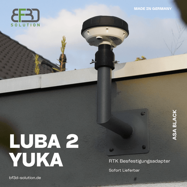 RTK Adapter für Mammotion ® Luba 2 AWD u. Yuka für SAT Wandhalter -RTK Befestigung / Halter - Zubehör - BF3D Solution