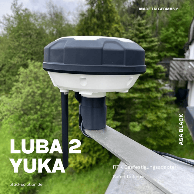 RTK Halterung für Mammotion ® Luba 2 AWD u. Yuka / M8 Schraubenmontage 55mm Version / Halter - Zubehör - BF3D Solution