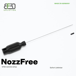 NozzFree für eine freie 3D Drucker Düse! 3D Druck! NoClogger Voron Prusa Ender Bambulab - BF3D Solution
