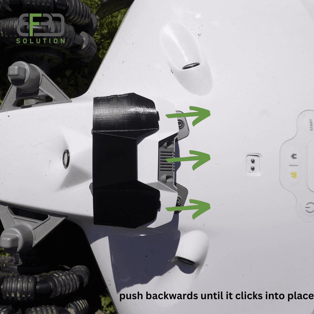 FaceShield für Mammotion ® Luba 2 AWD Kameraschutz - Kamera Zubehör ALL WHITE - BF3D Solution