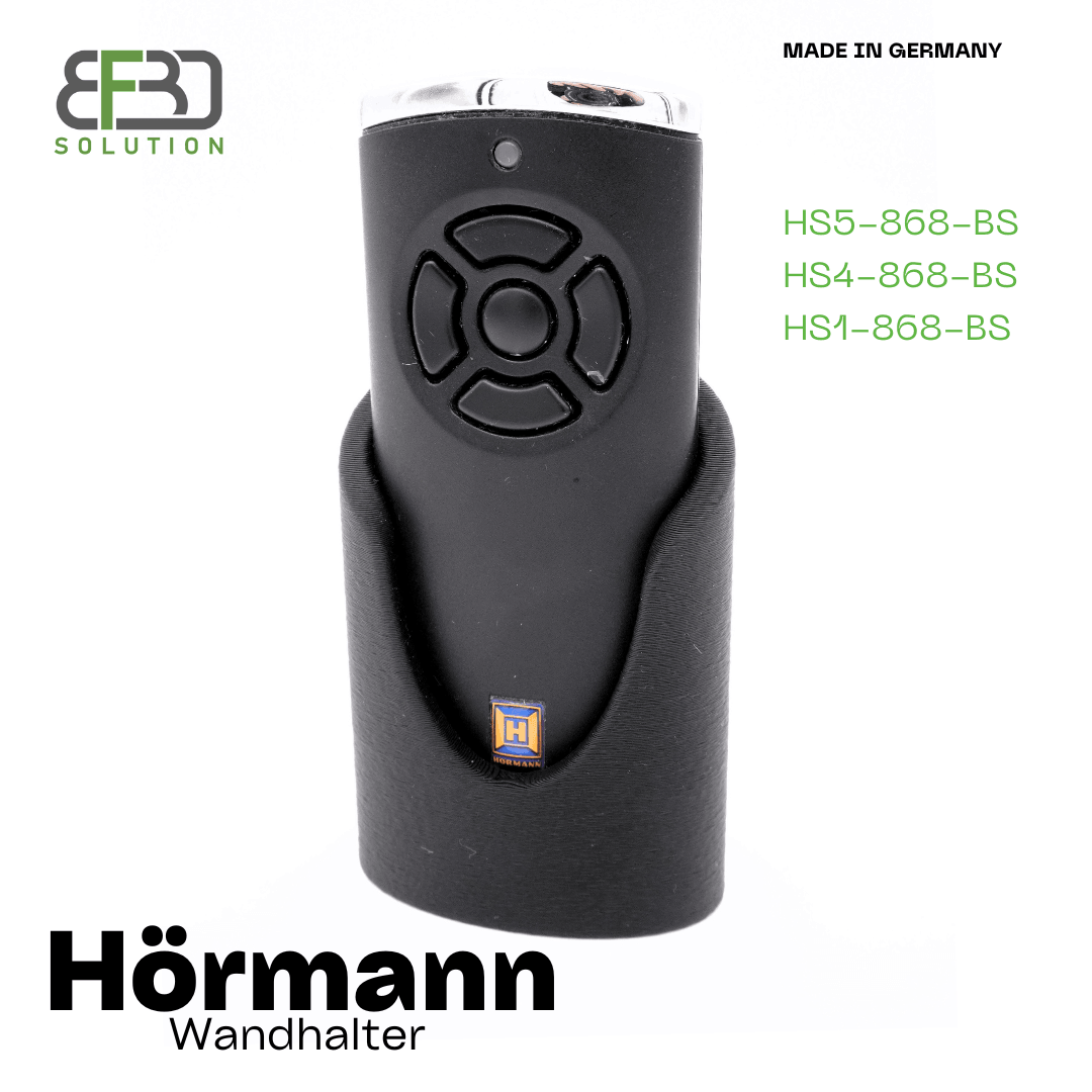 Wandhalterung für Hörmann®  Handsender HS5 / HS4 / HS1-868-BS Fernbedienung - Halterung -Zubehör - BF3D Solution