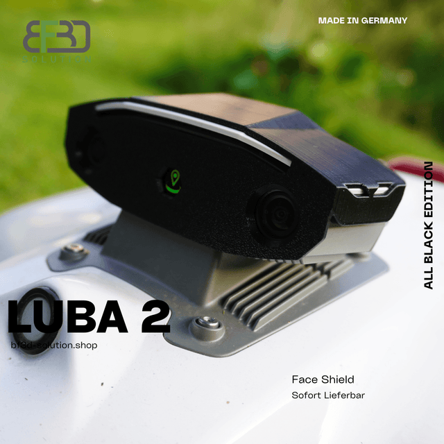 FaceShield für Mammotion ® Luba 2 AWD Kameraschutz - Kamera Zubehör ALL BLACK - BF3D Solution