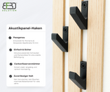 3er-Set Garderobenhaken für Momento / Denpanels Akustik Paneele - 13mm inkl. Schrauben