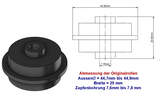 Grip-Reifen Upgrade für Talosbo S1 Pro & BRINBO S1PRO Poolroboter – 4er-Set