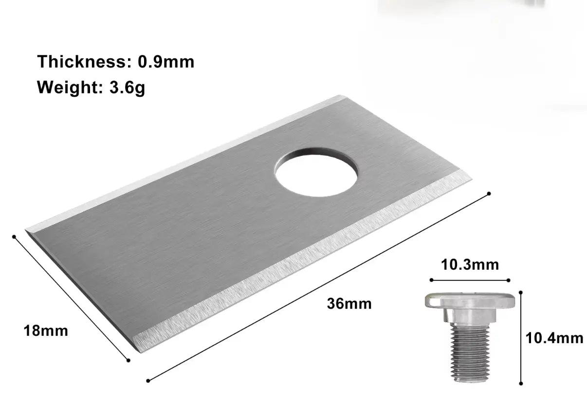 30x Edelstahl Messer für alle Parkside Mähroboter | Universal | 36x18mm Dein-Rasenroboter.de