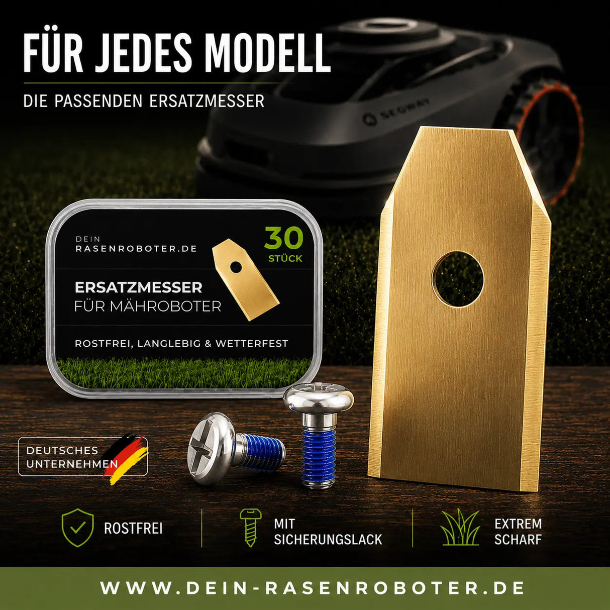 Titan Ersatzklingen Segway Navimow H220E + H230E – 30 Stück