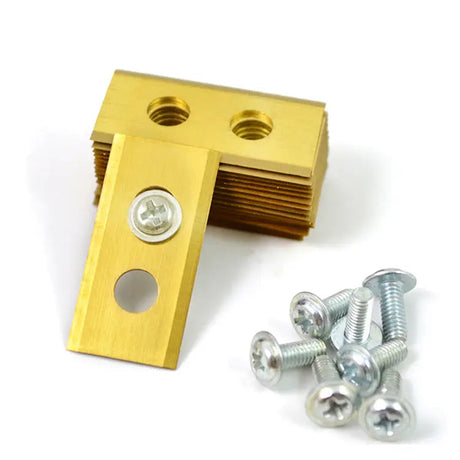 30x Premium Titan 2-Loch Messer für TerraMow V600 | V800 | V1000 | V1200 | S800 | S1200 | Gold-Edition Dein-Rasenroboter.de