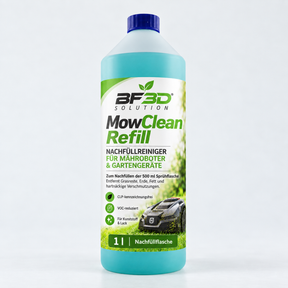 BF3D MowClean Refill Nachfüllreiniger für Mähroboter und Gartengeräte, 1 Liter