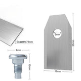 Edelstahl Ersatzmesser für Husqvarna Automower | Silber | 35x18mm