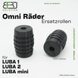 Ersatzrolle für das Omni-Wheel des Mammotion Luba Mähroboters.
