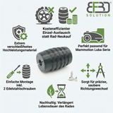 Ersatzrolle für Mammotion Luba Omni-Wheel in Nahaufnahme.
