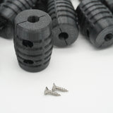 Detailaufnahme des Gummiprofils der Ersatzrolle für Mammotion Luba Omni-Wheel.
