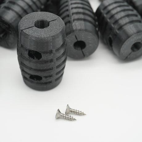 Detailaufnahme des Gummiprofils der Ersatzrolle für Mammotion Luba Omni-Wheel.
