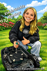 30x Titan 2-Loch Klingen | Messer für Worx Landroid M500 Plus WR165E