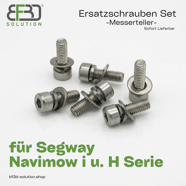 Ersatzschrauben‑Set für den Messerteller der Segway Navimow i und H Serie, Edelstahl mit Unterlegscheiben