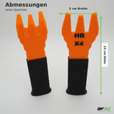 Abmessungen eines Reifen-Reinigungsspachtels für Segway Navimow X4: 15 cm hoch und 5 cm breit